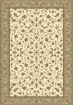 Webteppich Kashmar Bordüre Beige 60 x 115 cm