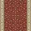 Webteppich Kashmar Bordüre Rot Beige 60 x 115 cm
