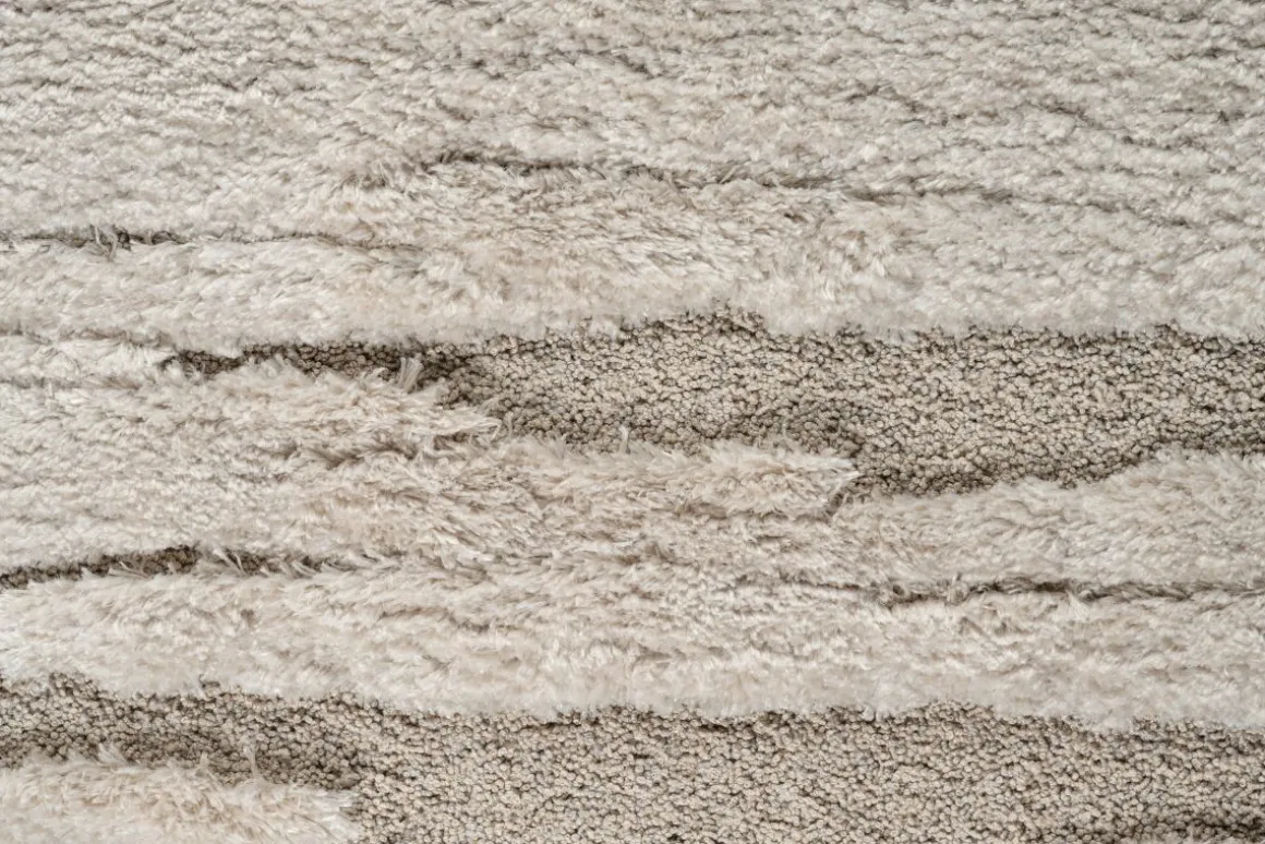 Webteppich Lizardit beige 80 x 150 cm
