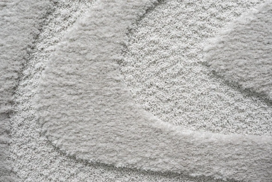 Webteppich Lizardit Creme 133 x 195 cm
