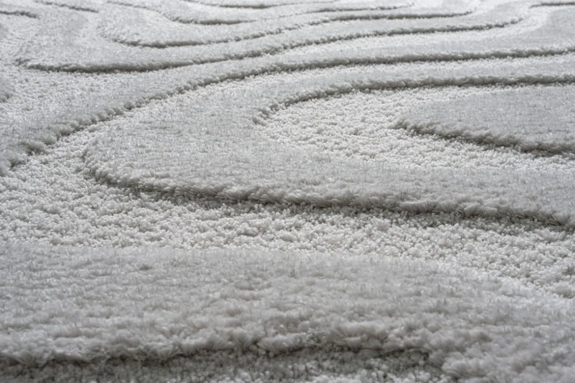 Webteppich Lizardit Creme 133 x 195 cm