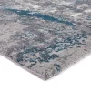 Webteppich Locri Grau-Petrol 200 x 200 cm