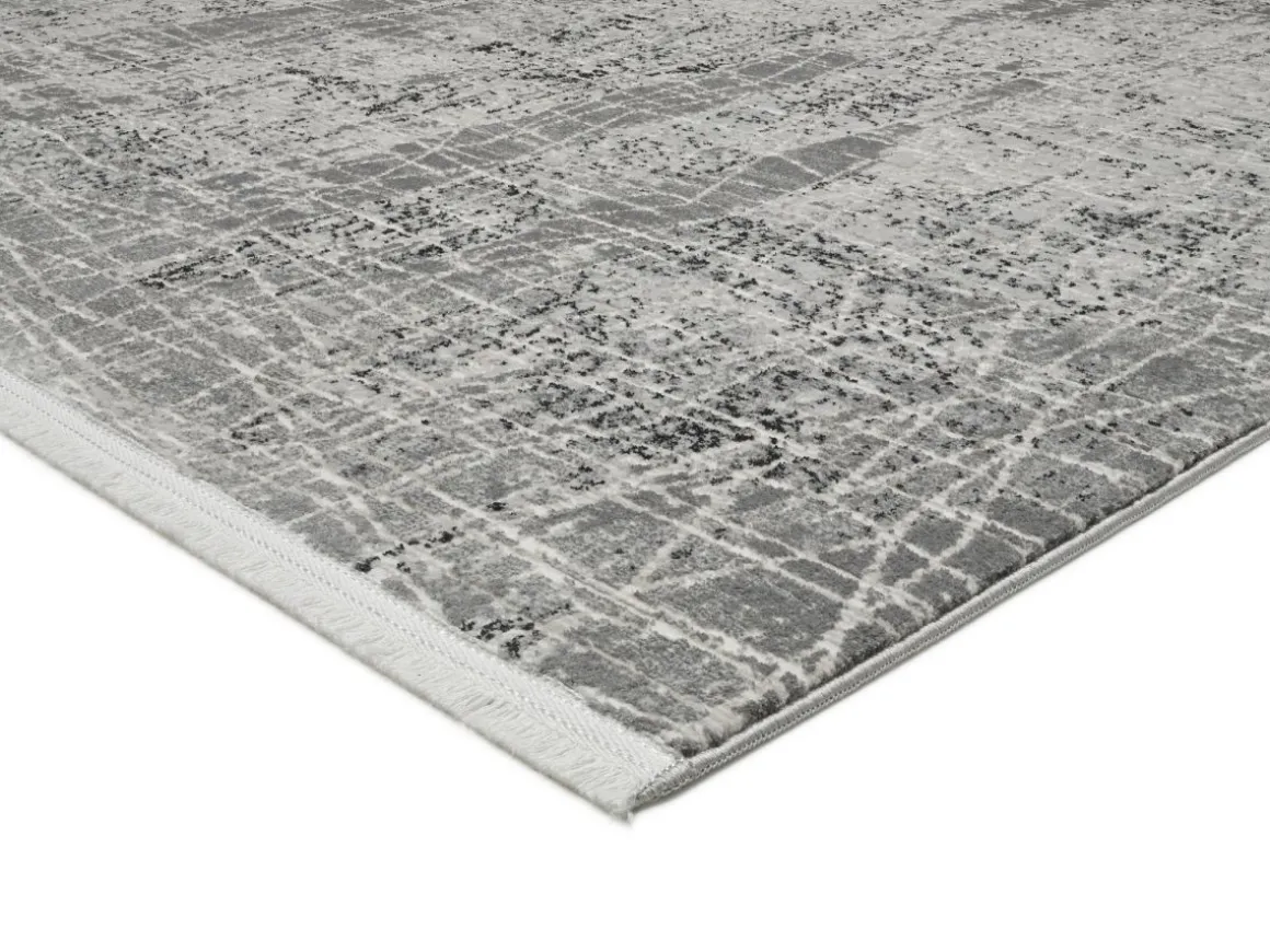 Webteppich Miray Creme-Grau 80 x 150 cm