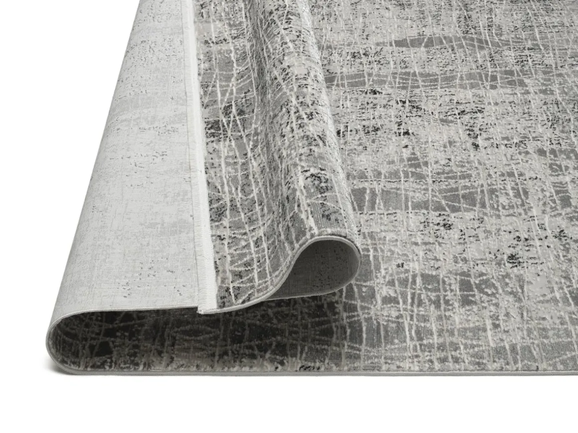 Webteppich Miray Creme-Grau 80 x 150 cm