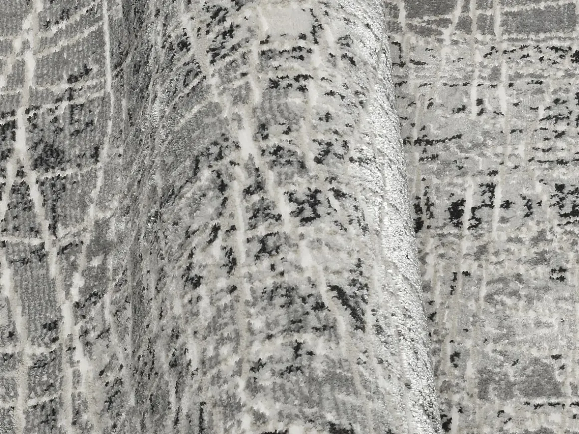 Webteppich Miray Creme-Grau 80 x 150 cm