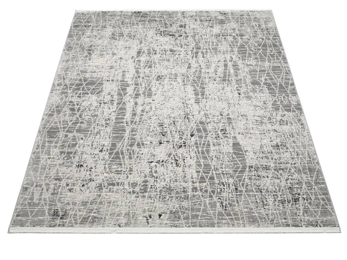 Webteppich Miray Creme-Grau 80 x 150 cm