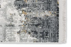 Webteppich Positano Anthrazit-Creme 160 x 230 cm