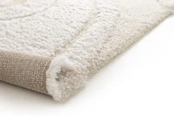 Webteppich Relief Cream 80 x 150 cm
