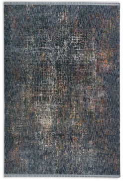 Webteppich Sarezzo Gitter blau 160 x 230 cm