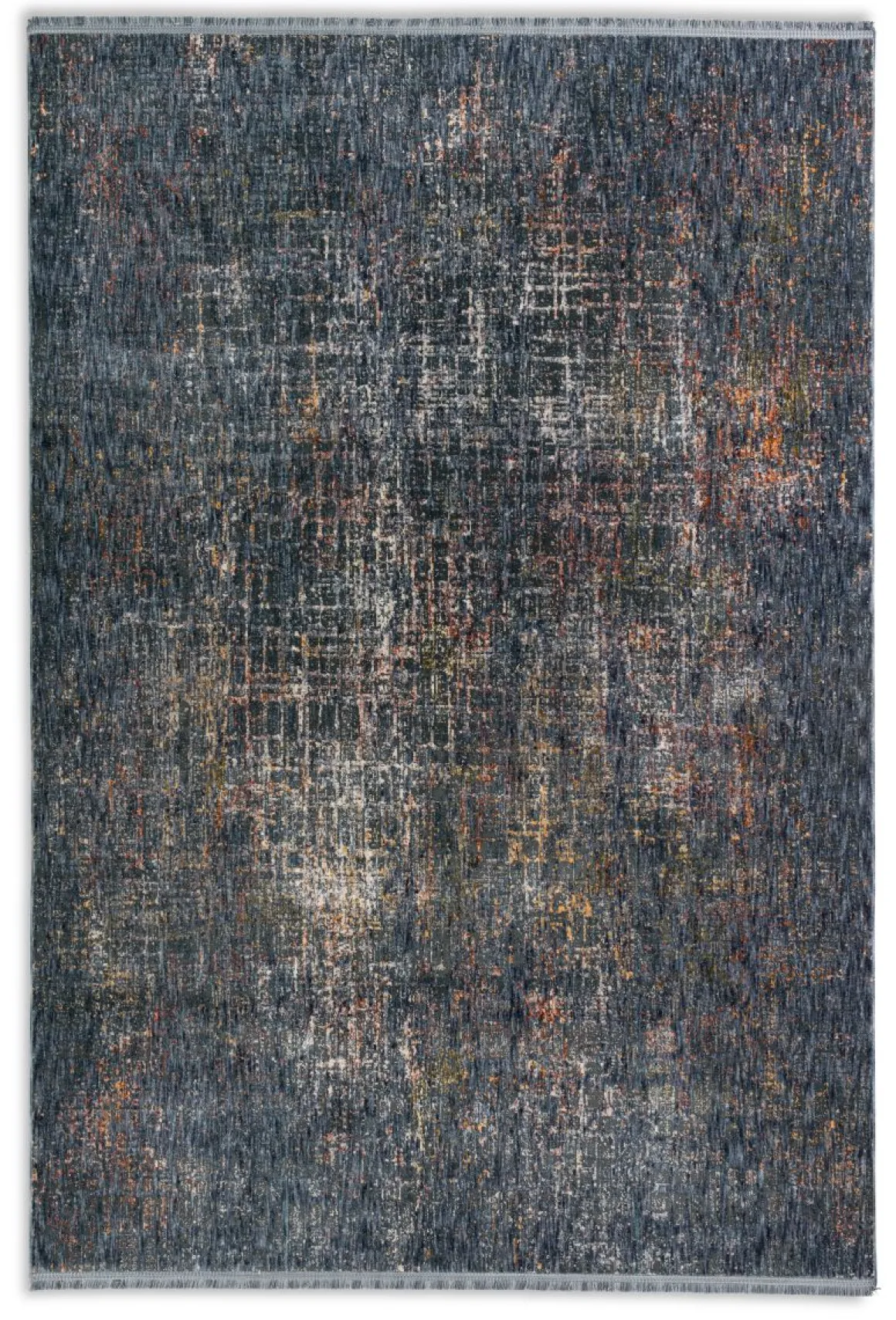 Webteppich Sarezzo Gitter blau 160 x 230 cm