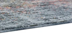 Webteppich Sarezzo Gitter blau 160 x 230 cm
