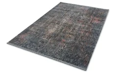 Webteppich Sarezzo Gitter blau 160 x 230 cm