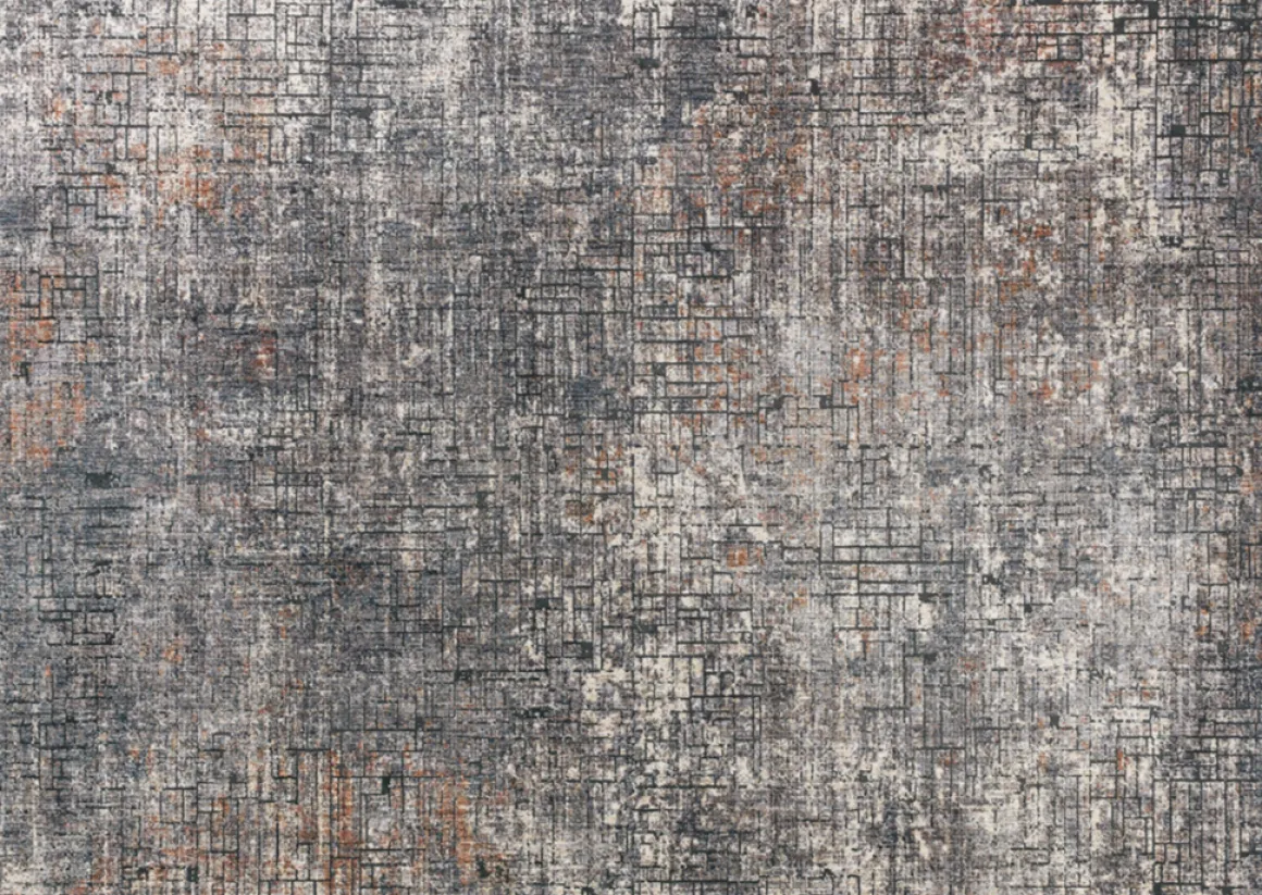 Webteppich Sarezzo grau 160 x 230 cm