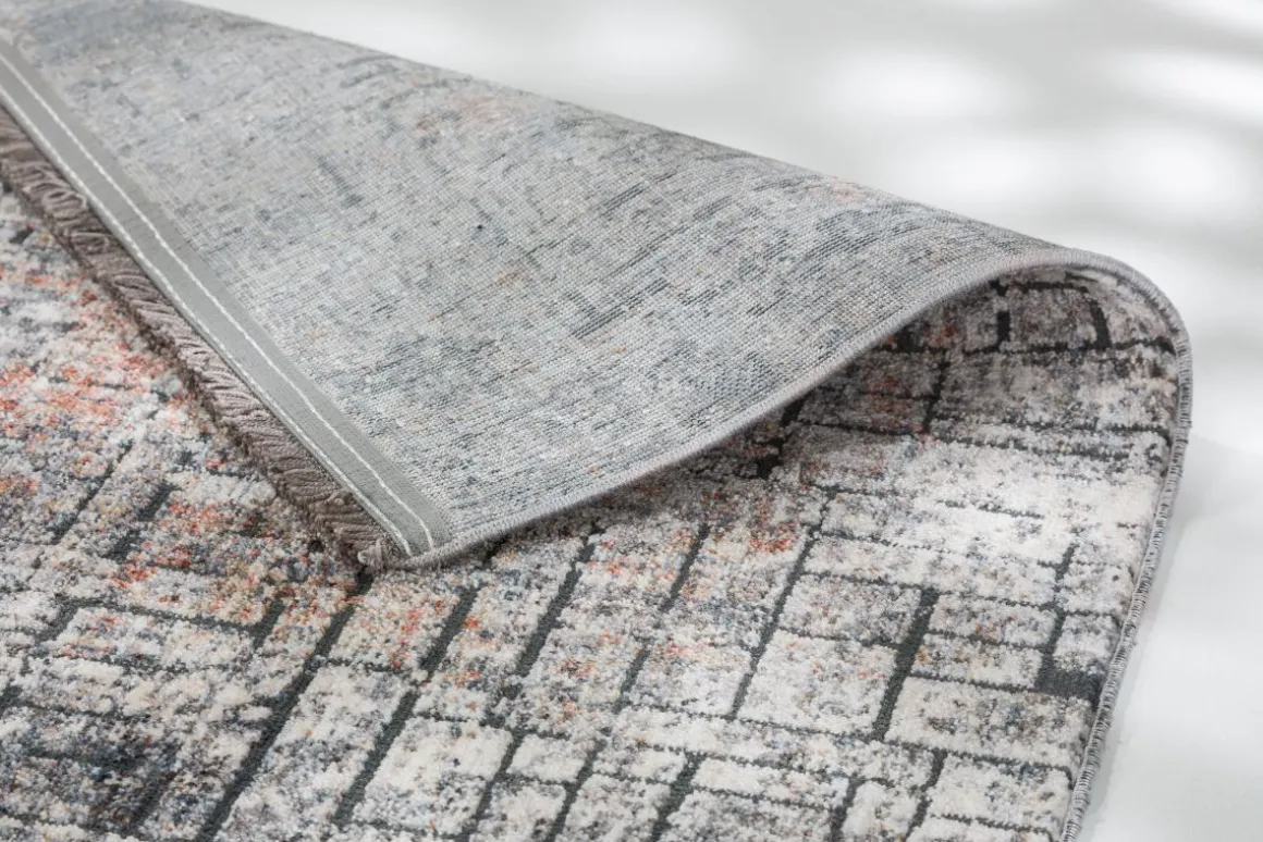 Webteppich Sarezzo grau 160 x 230 cm