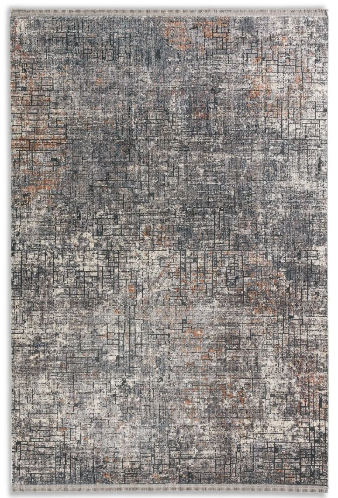 Webteppich Sarezzo grau 160 x 230 cm