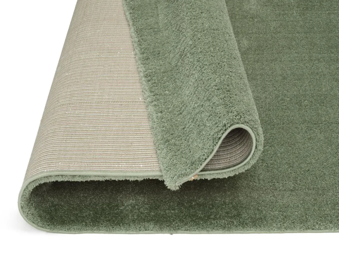 Webteppich Soft Fun Oliv 65 x 130 cm