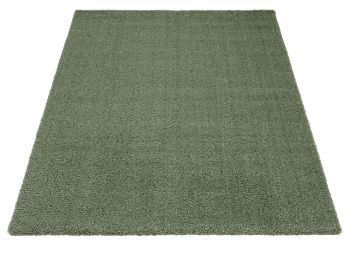 Webteppich Soft Fun Oliv 65 x 130 cm