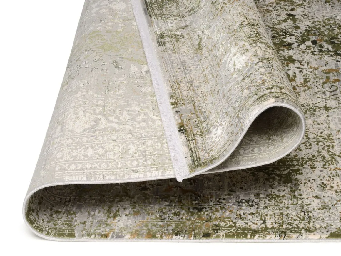 Webteppich Versailles Grau-Grün 200 x 290 cm