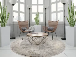 Webteppich Versailles Grau-Mix Ø 200 cm