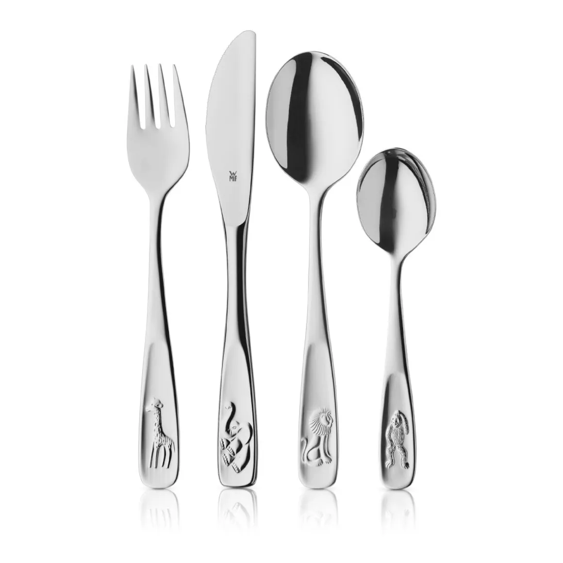 WMF Kinderbesteck-Set 4-teilig Tiere