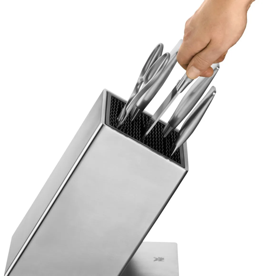 WMF Messerblock unbestückt silber