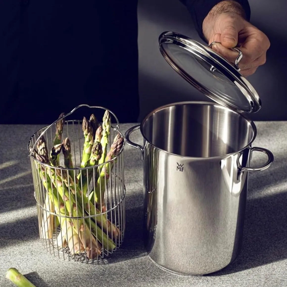 WMF Spargeltopf mit Drahteinsatz Ø 16 cm