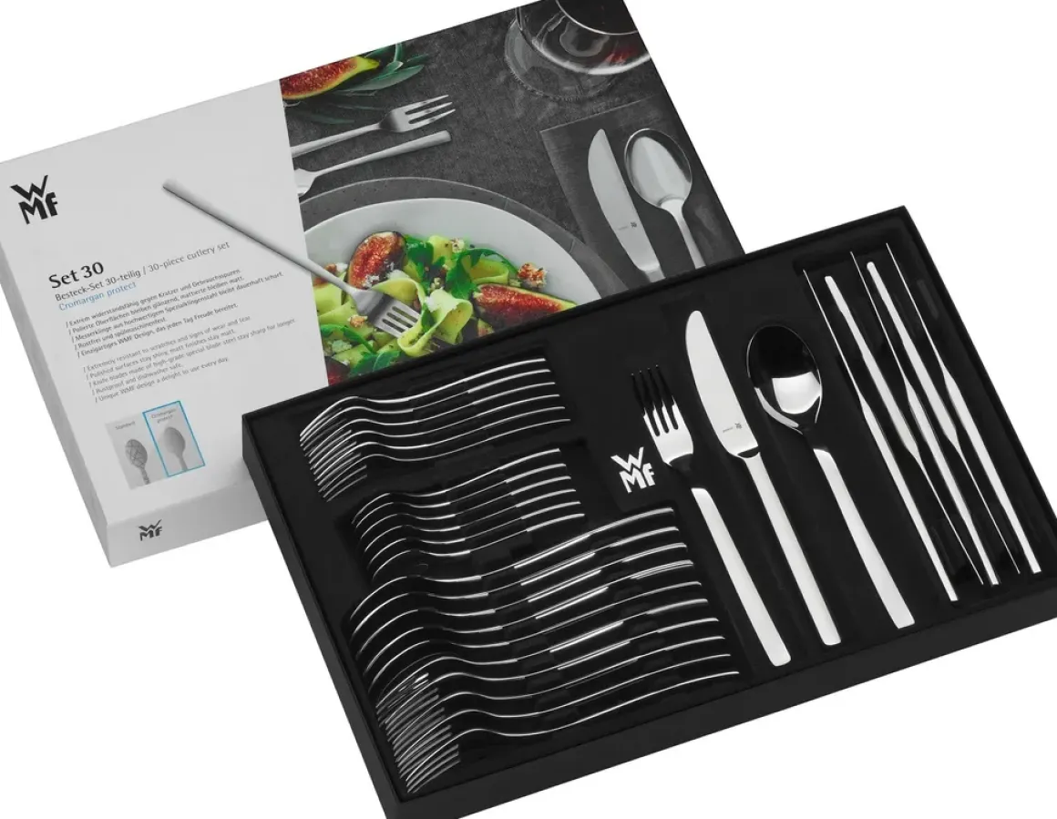 WMF 30-tlg Besteck-Set Flame Plus