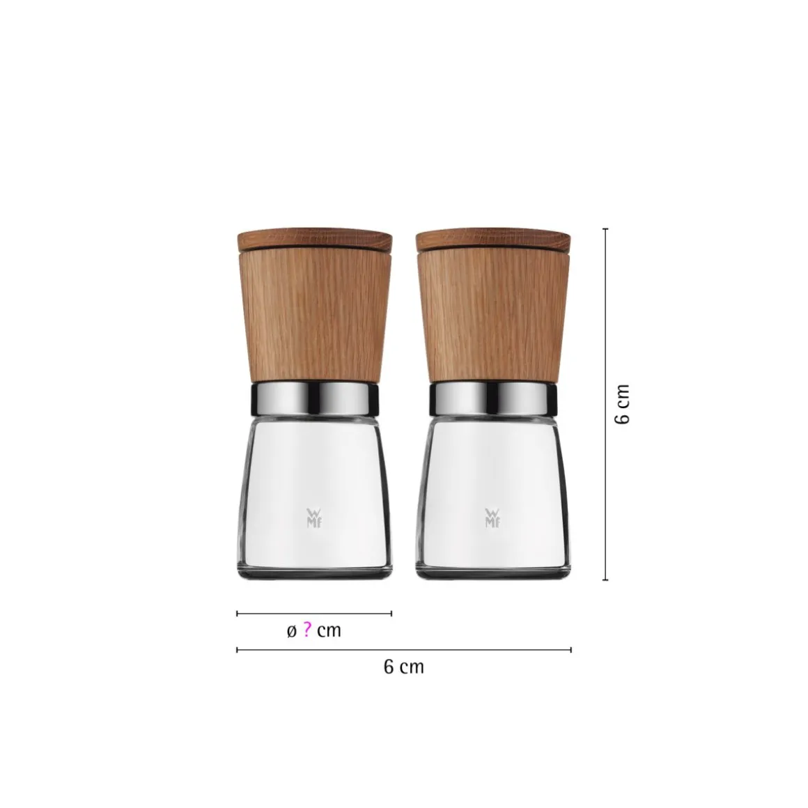 WMF 2-tlg Gewürzmühlen-Set Ceramill Nature