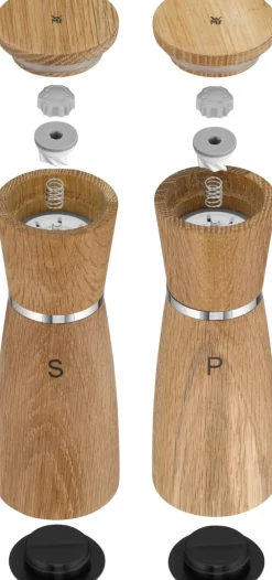 WMF 2-tlg Salz-/ Pfeffermühlen-Set Ceramill Nature