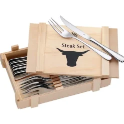 WMF 12-tlg Steakbesteck-Set in Holzkiste