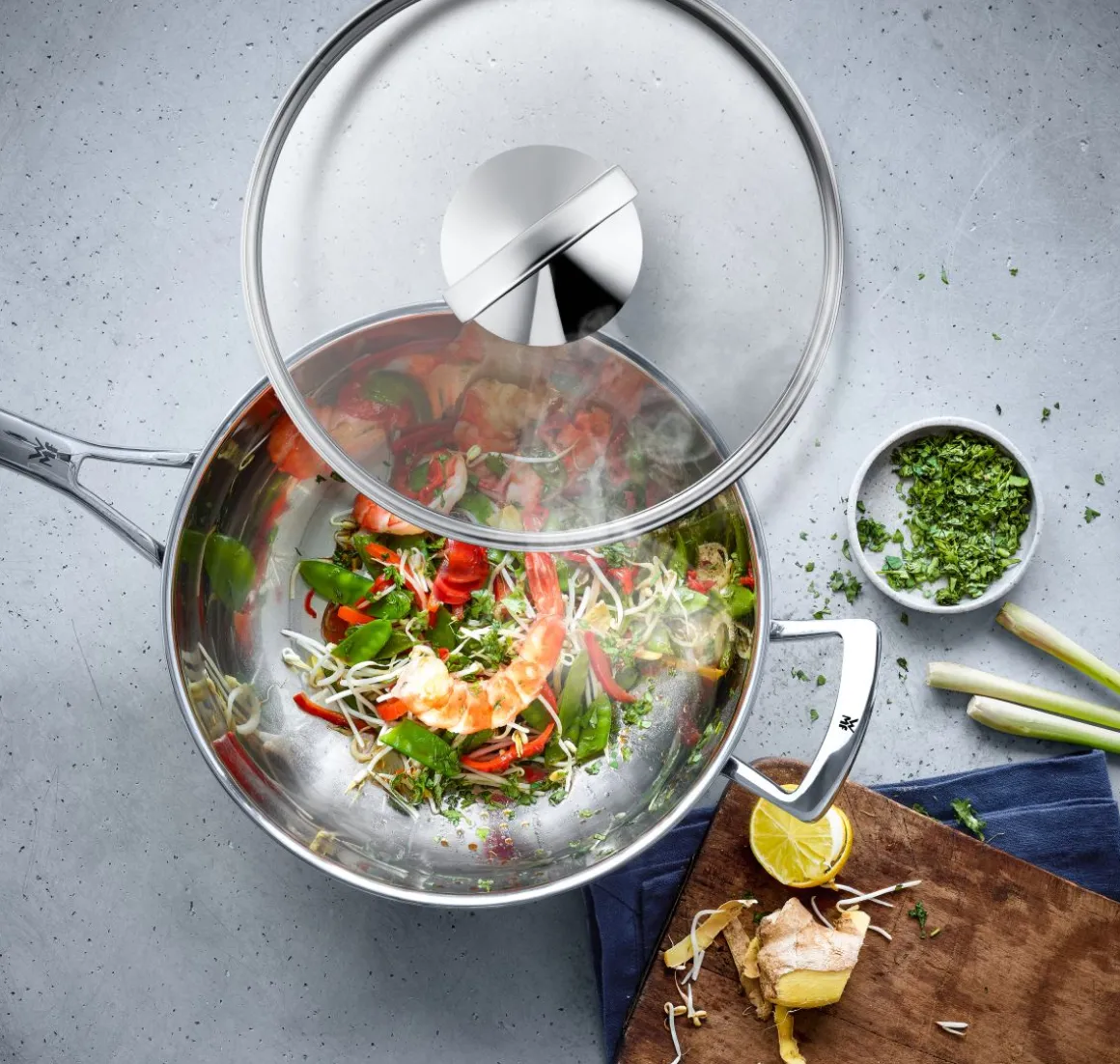 WMF Wok mit.Glasdeckel Ø 36 cm