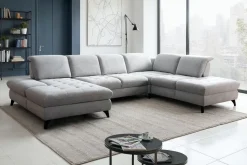 Wohnlandschaft Carolina XC Silber