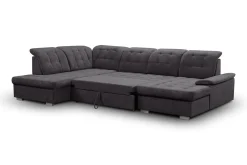 Wohnlandschaft Karina mit Funktionen Grau