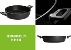 Woll Induction Guss-Kasserolle nowo Titanium Ø 32 cm