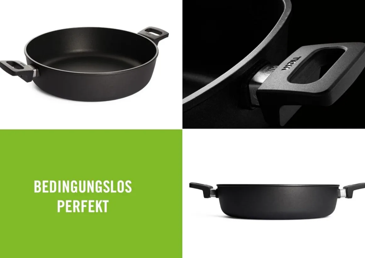 Woll Induction Guss-Kasserolle nowo Titanium Ø 32 cm