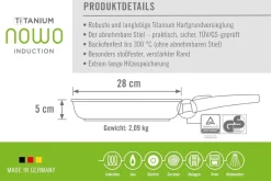Woll Induction Gusspfanne nowo Titanium Ø 28 cm