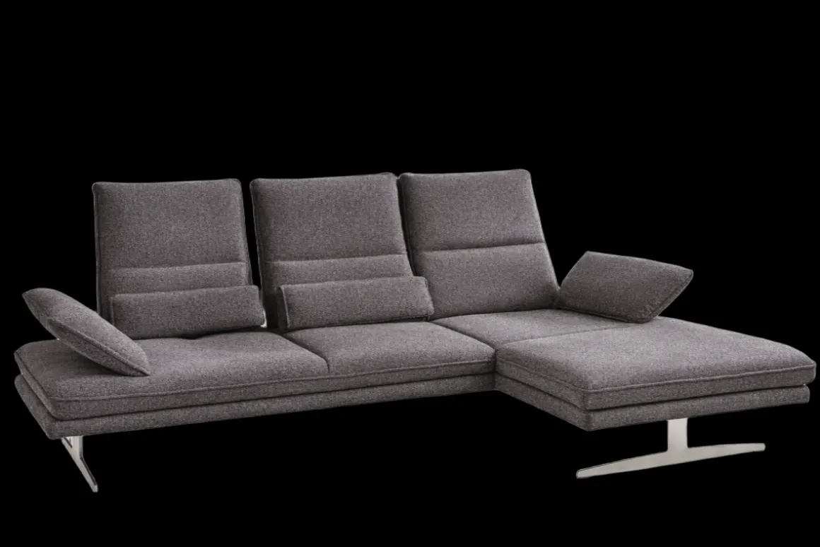 W.Schillig Ecksofa Broadway Anthrazit Longchair R
