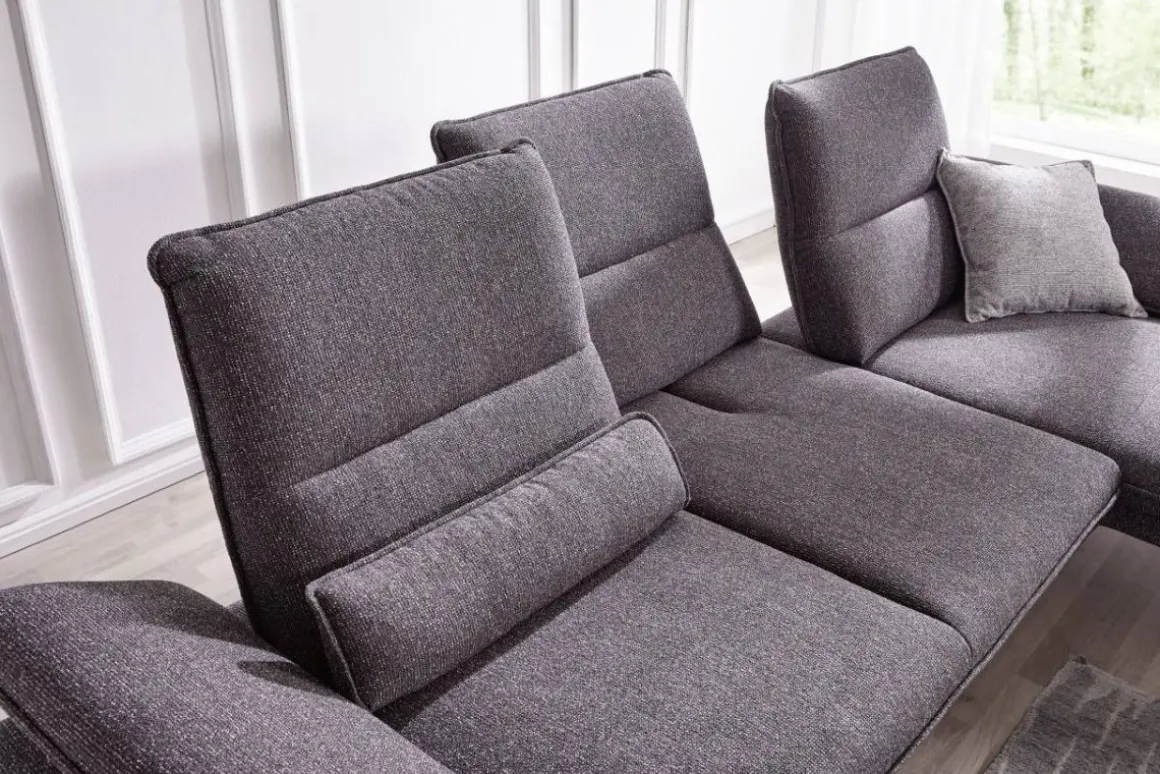 W.Schillig Ecksofa Broadway Anthrazit Longchair R