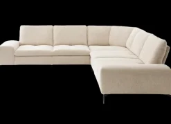 W.Schillig Ecksofa valentinoo Ivory mit Sitztiefenverstellung