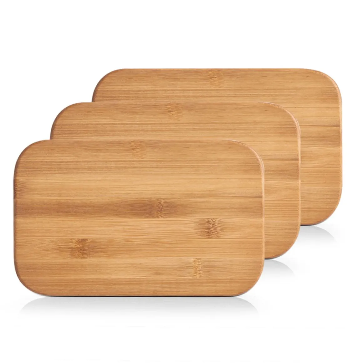 Zeller 3-tlg Schneidbrett-Set Bamboo